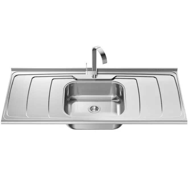Pia de Cozinha Ghel Plus Dubai Inox 120cm - Benoit.com.br