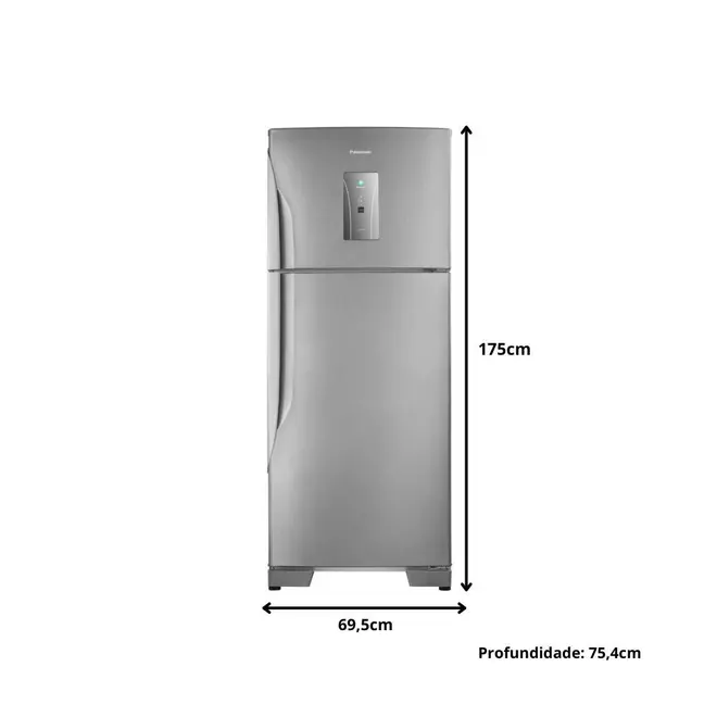 Geladeira Panasonic NR-BT50 435L 2 Portas Frost Free - Benoit.com.br