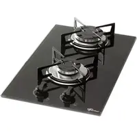 Fogão Cooktop a Gás Fischer 7726-11474 2 Bocas Mesa de Vidro Superautomático Bivolt