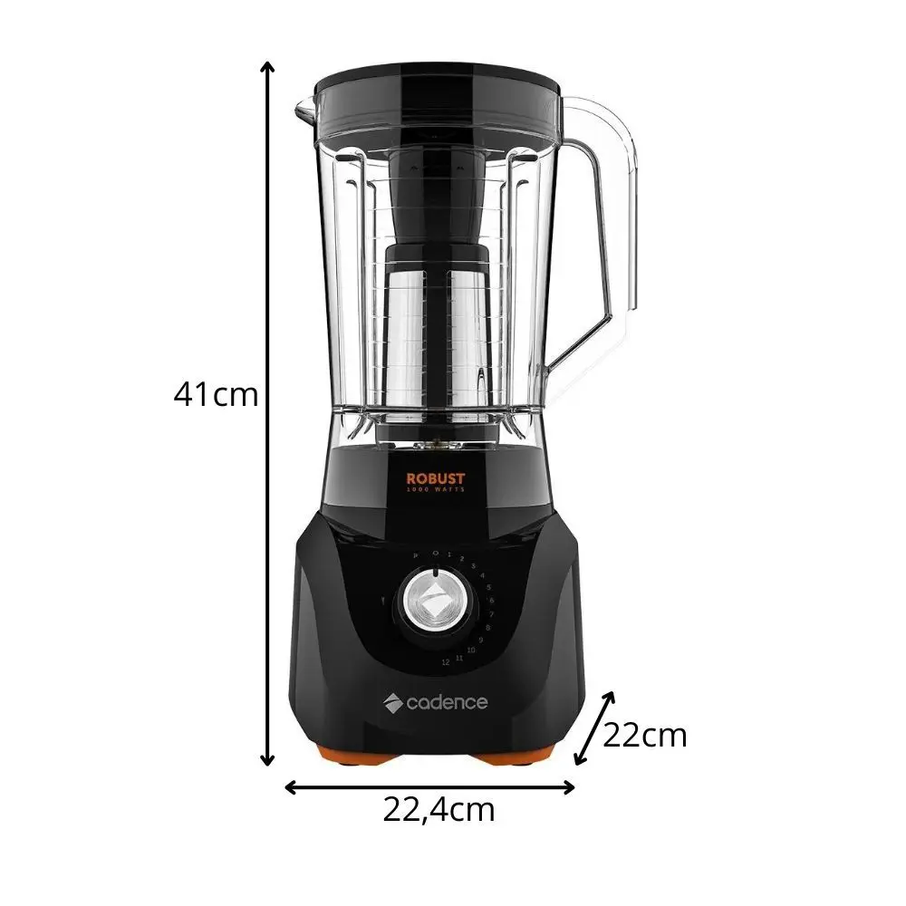 Liquidificador Cadence Robust LIQ400 12 Velocidades 1000W Copo 3,3