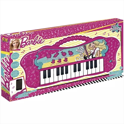 Conjunto Musical Barbie Barão Teclado Fabuloso com Microfone