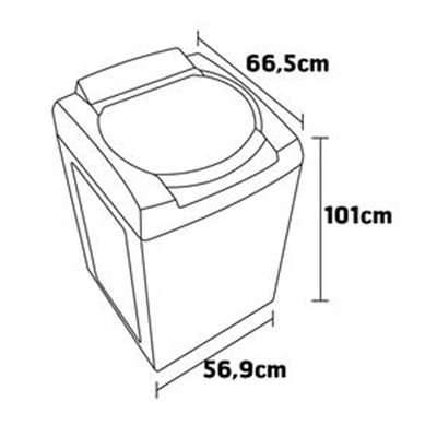 Máquina Lavar Roupa c/ Dispensador 9kg