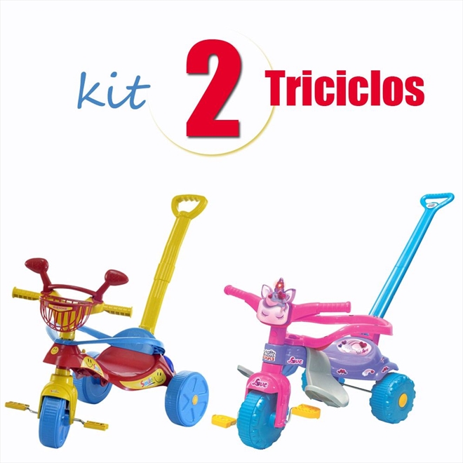 Triciclo Motoca Infantil Unilove Unicórnio Motinha Com Luz