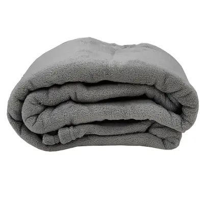 Manta Casal Quarto Jolitex Unicolor Macia 180x220cm
