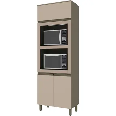 Paneleiro Torre Quente Henn C69-35 3 Portas MDF
