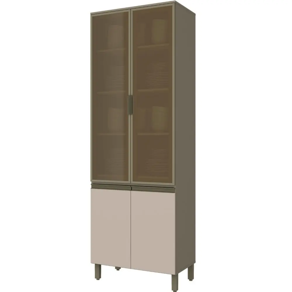 Cristaleira Henn C71-35 4 Portas MDF - Benoit.com.br