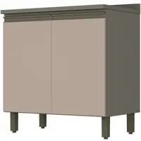 Balcão Henn CE126-35 2 Portas Com Tampo 80cm