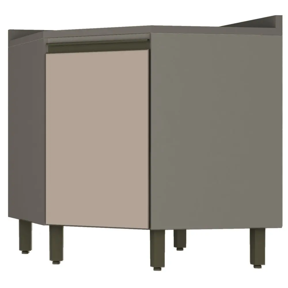 Balcão De Canto Henn CE130-35 1 Porta Com Tampo 79cm - Benoit.com.br